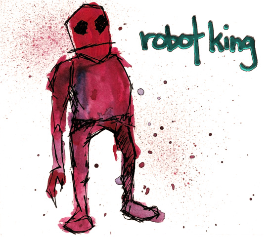 Robot King - painting